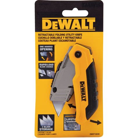 Dewalt Dwht10035l Folding Retractable Utility Knife Knives Knives