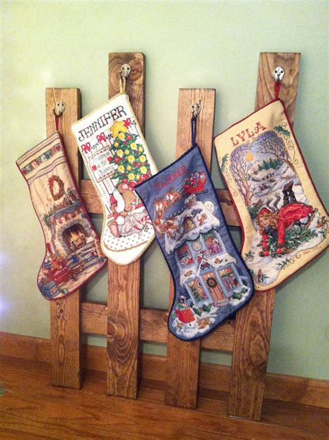No Fireplace No Mantle Stocking Holder Country Christmas Homemade Christmas Rustic
