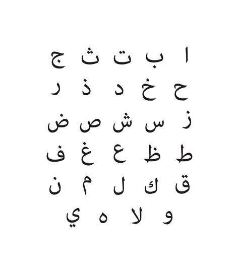 Arabic Alphabet Set01 Alif Baa Taa 10224343 Vector Art At Vecteezy