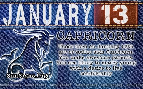 13 Januari Zodiac Horoskop Födelsedag Personlighet Mex Alex
