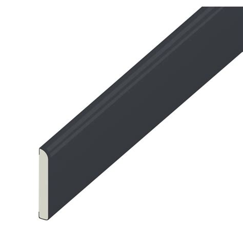 Anthracite Grey Smooth Pencil Round Architrave Flat Length 5m