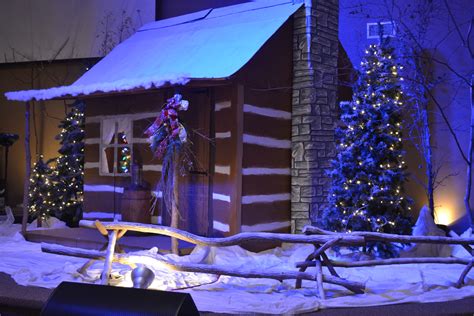 Christmas Village - Church Stage Design Ideas - Scenic sets and stage
