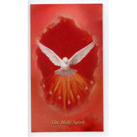 Buy Prayer To Receive The Holy Spirit Holy Card Laminated Pack Of
