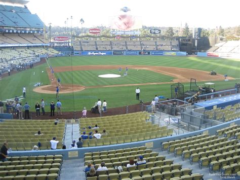 Loge Level Infield Dodger Stadium Baseball Seating