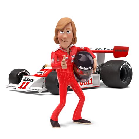 The Names Hunt James Hunt Tooned Car Cartoon F1 Art Racing