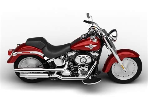 Overview variants specifications gallery compare. Harley-Davidson FLSTF Softail Fat Boy 2015 3D Model MAX ...