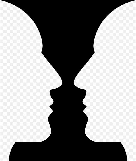 Rubin Vase Optical Illusion Drawing Png 1930x2296px Rubin Vase