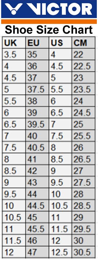 Yonex Badminton Shoes Size Chart 44 Off