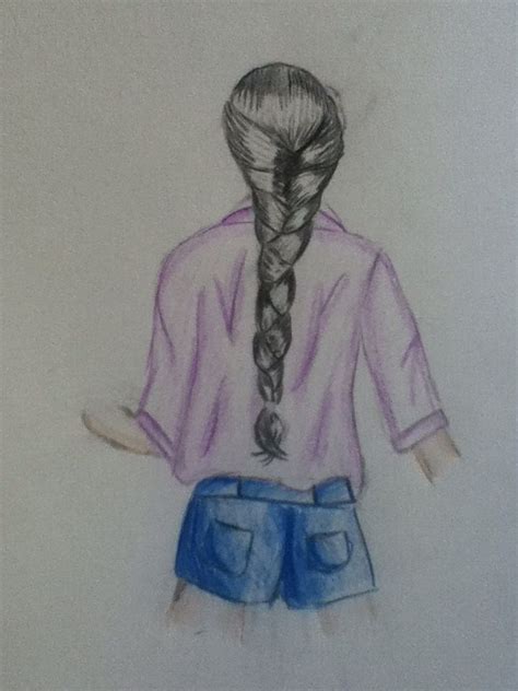 Je mag vroege tekenen van keelkanker dus zeker niet. Meisje getekend vanaf de achterkant zelf getekent | Mensen ...