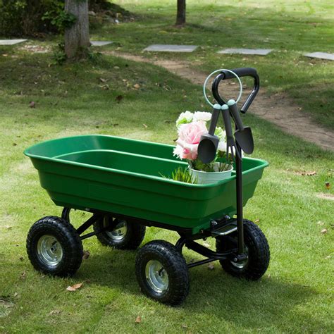 Heavy Duty Garden Utility Wagon Cart 220 Lb Zincera