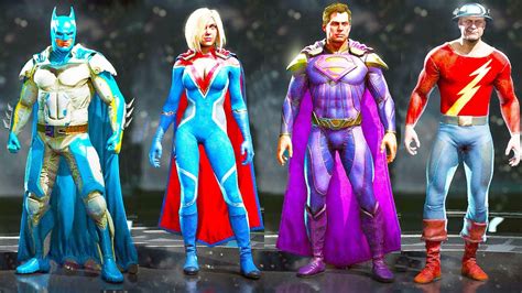 Injustice 2 All Costumes Skins Alternate Skins Shaders Youtube