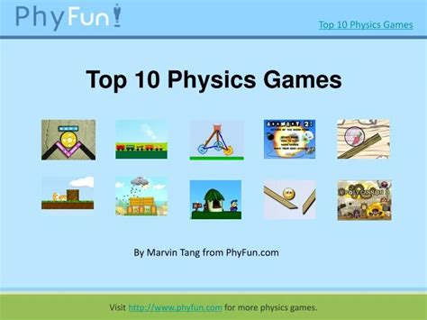 Ppt Top 10 Cool Online Physics Games Powerpoint Presentation Free