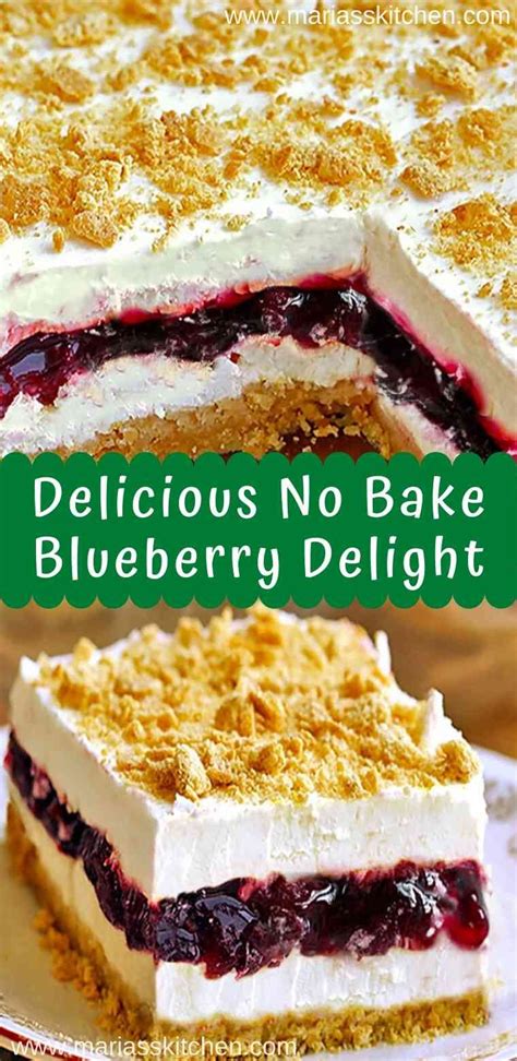 Check spelling or type a new query. Easy & Delicious No Bake Blueberry Delight - Maria's ...
