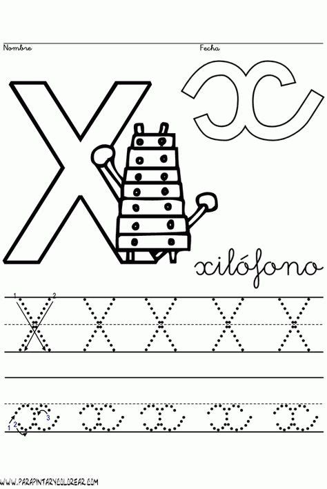 Letra X Para Colorear Arbol Abc Actividades De Letras Ensenanza De Images