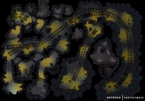 Mine In A Basalt Cave 50x35 Dndmaps Fantasy Map Dungeon Maps