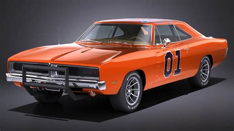 Dodge Charger 1969 General Lee 3d Model By Squir