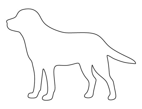 Labrador Pattern Use The Printable Outline For Crafts Creating