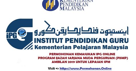 Ipg menganugerahkan ijazah sarjana muda perguruan kepada para lulusan, berbanding maktab perguruan yang hanya menganugerahkan sijil dan diploma. PERMOHONAN ONLINE IPG 2021 (PISMP) LEPASAN SPM ...