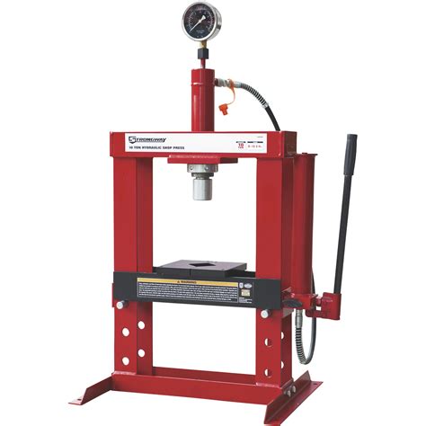 Strongway Benchtop 10 Ton Hydraulic Shop Press With Gauge Northern Tool