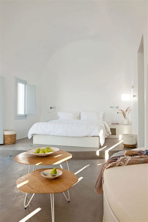 Kapsimalis Architects Completes Santorini Apartments Home Room Design