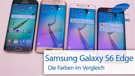 Leider gab es bei der telekom die 128 gb version nur noch in black onyx also wurde es diese farbe. Samsung Galaxy S6 Edge Farben im Vergleich deutsch - YouTube