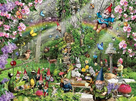 Gnomes Playground 300 Pieces Sunsout Puzzle Warehouse