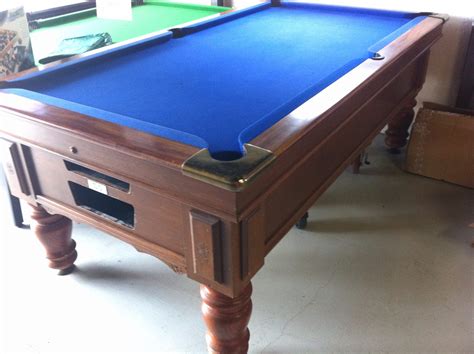 2nd Hand Npc Walnut Pub Pool Table 7ft Includes New Felt