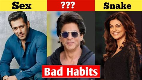 Shocking Bad Habits Of Top Bollywood Stars Salman Khan Sunny Leone Amitabh Bachchan Youtube