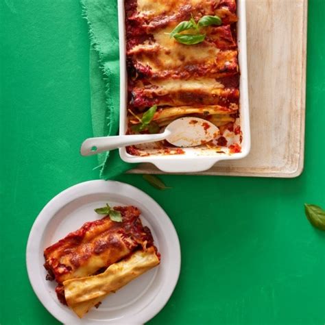Vegetarische cannelloni met spinazie