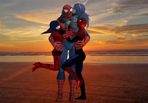 Spider Man Lucina May And Ladybug My Girls By Kongzillarex619 On