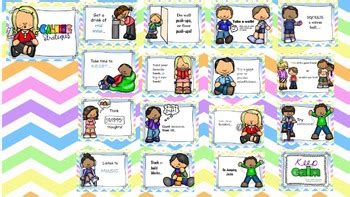 Our printable cards feature 28 simple breathing exercises that are perfect for use with kids at home or school. Calm Down Strategies Printable Cards by Sassy School ...