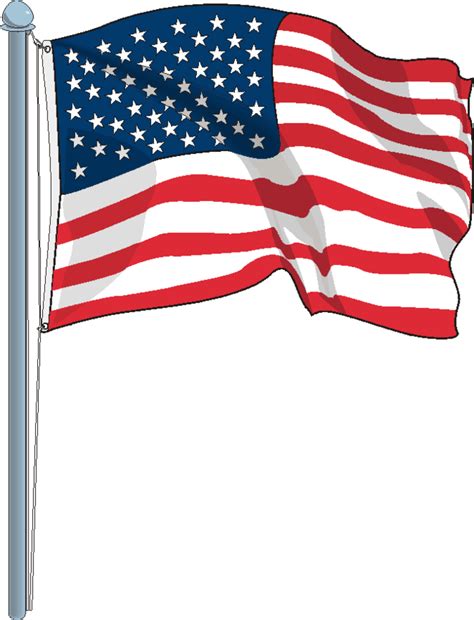 Printable American Flags Clip Art Library
