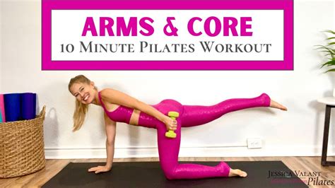 Toned Arms And Abs Workout 10 Minute Pilates At Home YouTube