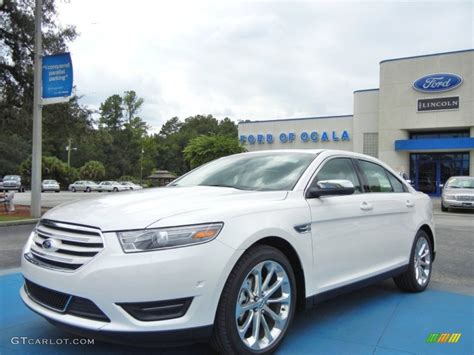 2013 White Platinum Tri Coat Ford Taurus Limited 70617800 Gtcarlot