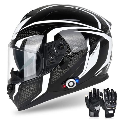 Buy Freedconn Bluetooth Motorcycle Helmet Bm12 Dot Full Face Bluetooth