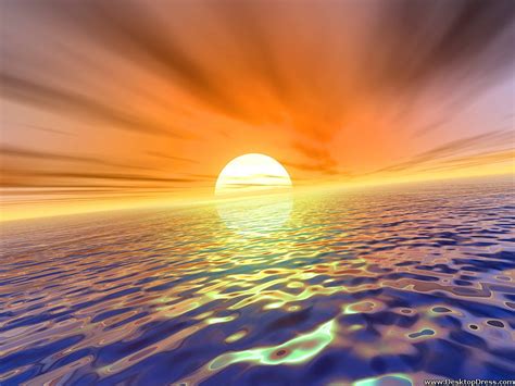Desktop Wallpapers 3d Backgrounds Amazing Sea Sunset