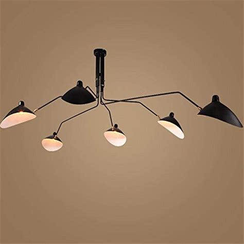 Serge Mouille Ceiling Lamp Six Arm Satulight
