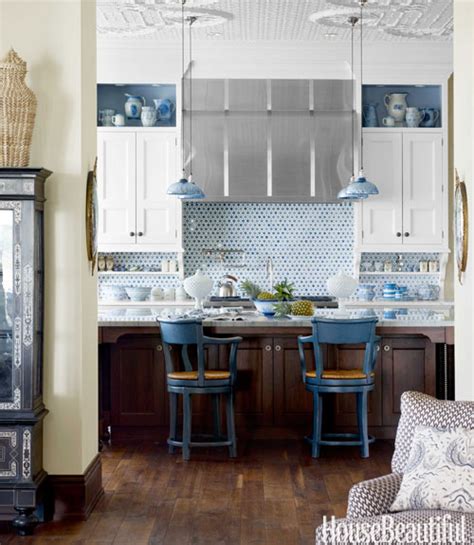 For The Love Of Kitchens Blue And White Kitchen The Inspired Room