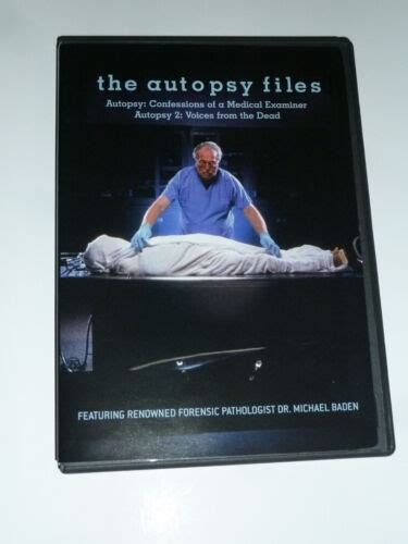 The Autopsy Files Dvd Autopsy 1 And 2 Hbo Tv Documentary True Crime