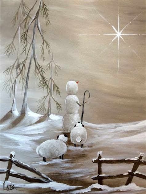 Shepherds Star Christmas Paintings On Canvas Christmas Paintings