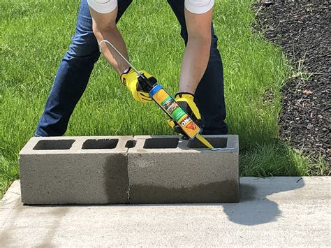 Some paint strippers may work as well to loosen the construction adhesive to a point where the material can be removed without damage. DIY Concrete Block Bench | SIKA