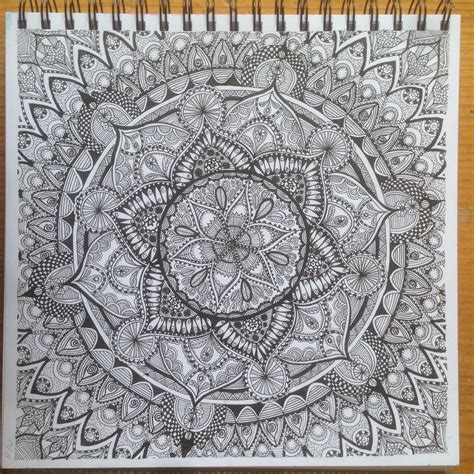 Mandala Circle Of Life Zentangles Doodles Tapestry Big Projects