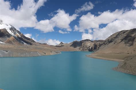 View Of Tilicho Lake In The Annapurna Range Nepal The Highest Lake In