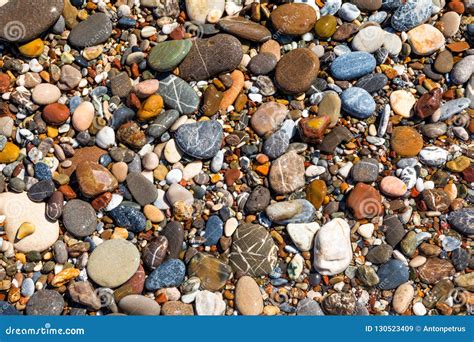 Beautiful Pebbles On The Beach Close Up Stock Image Image Of Outdoor