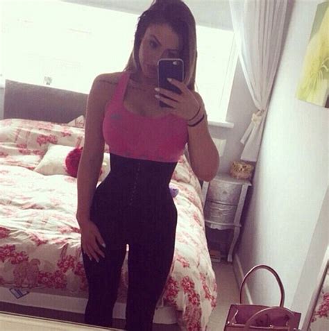 Showbizz Geordie Shores Holly Hagan Jumps On The Waist Trainer