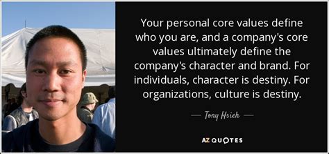 Industry leaders discuss global trade, tax, geopolitical risk and more. Tony Hsieh quote: Your personal core values define who you ...