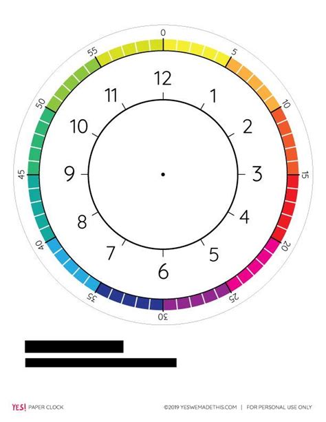 Free Printable Template To Make A Paper Clock And Learn About Telling