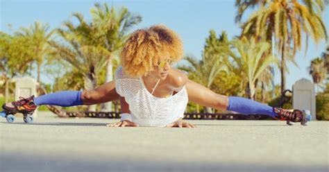 Sexy Flexible Girl Doing Splits On Roller Skates By Danieldash On