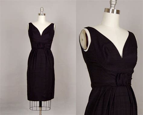 Wiggle Dress Black Dress Vintage 1950s Dresses Wiggle Dress