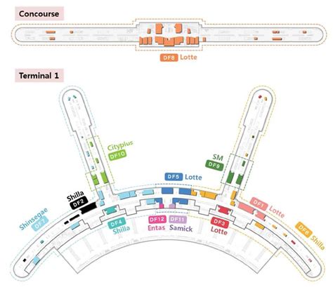 Floor Plan Incheon Airport Terminal 1 Map